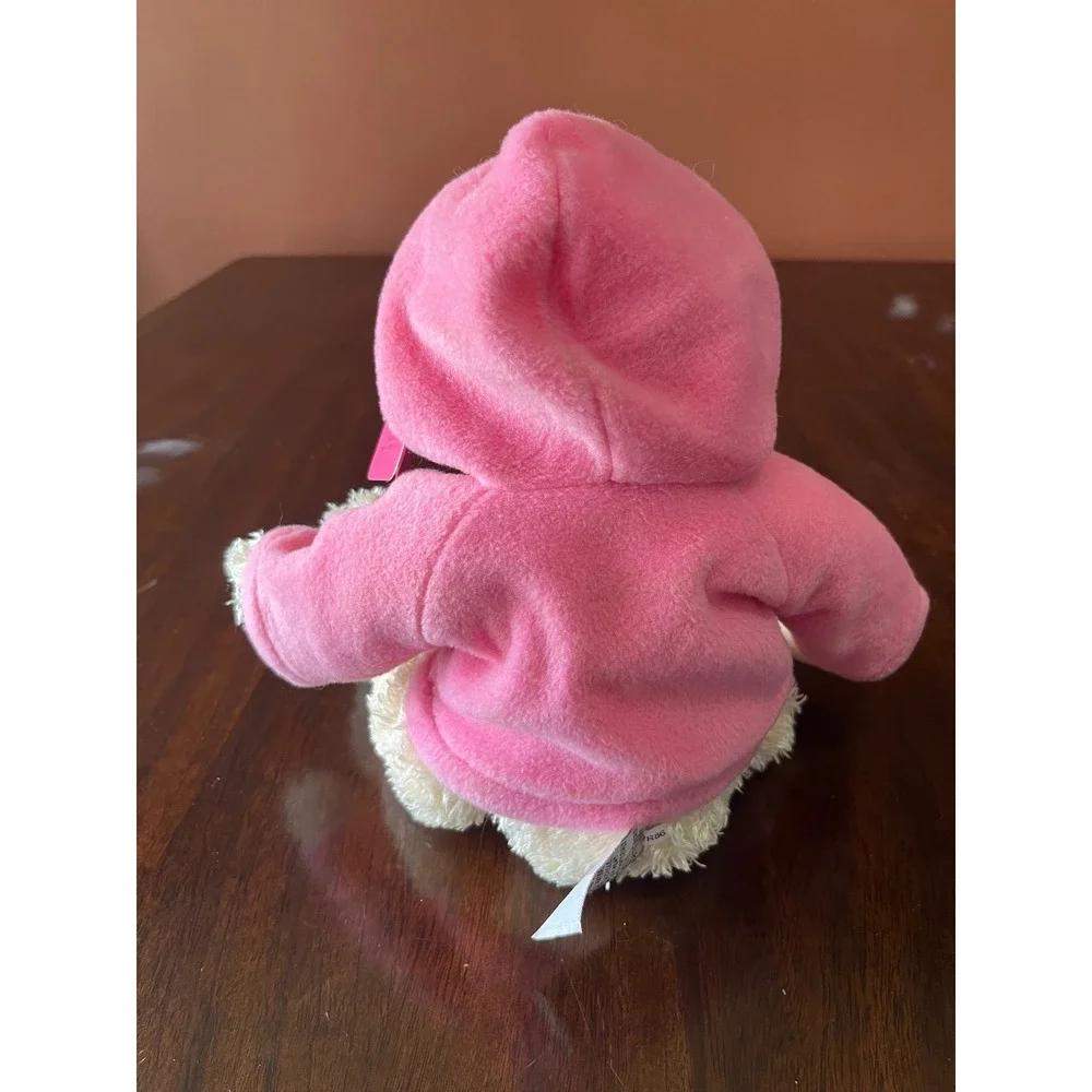 Gund Macys BreastCancer Awareness Pink Ribbon Teddy Bear Plush Pink Hoodie 44335